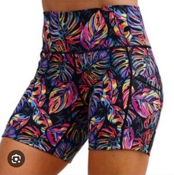 Constantly Varied Gear Pants - CVG colorful leaf print shorts
